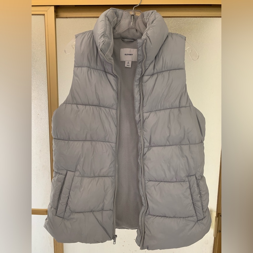 Old Navy Gray Puffer Vest